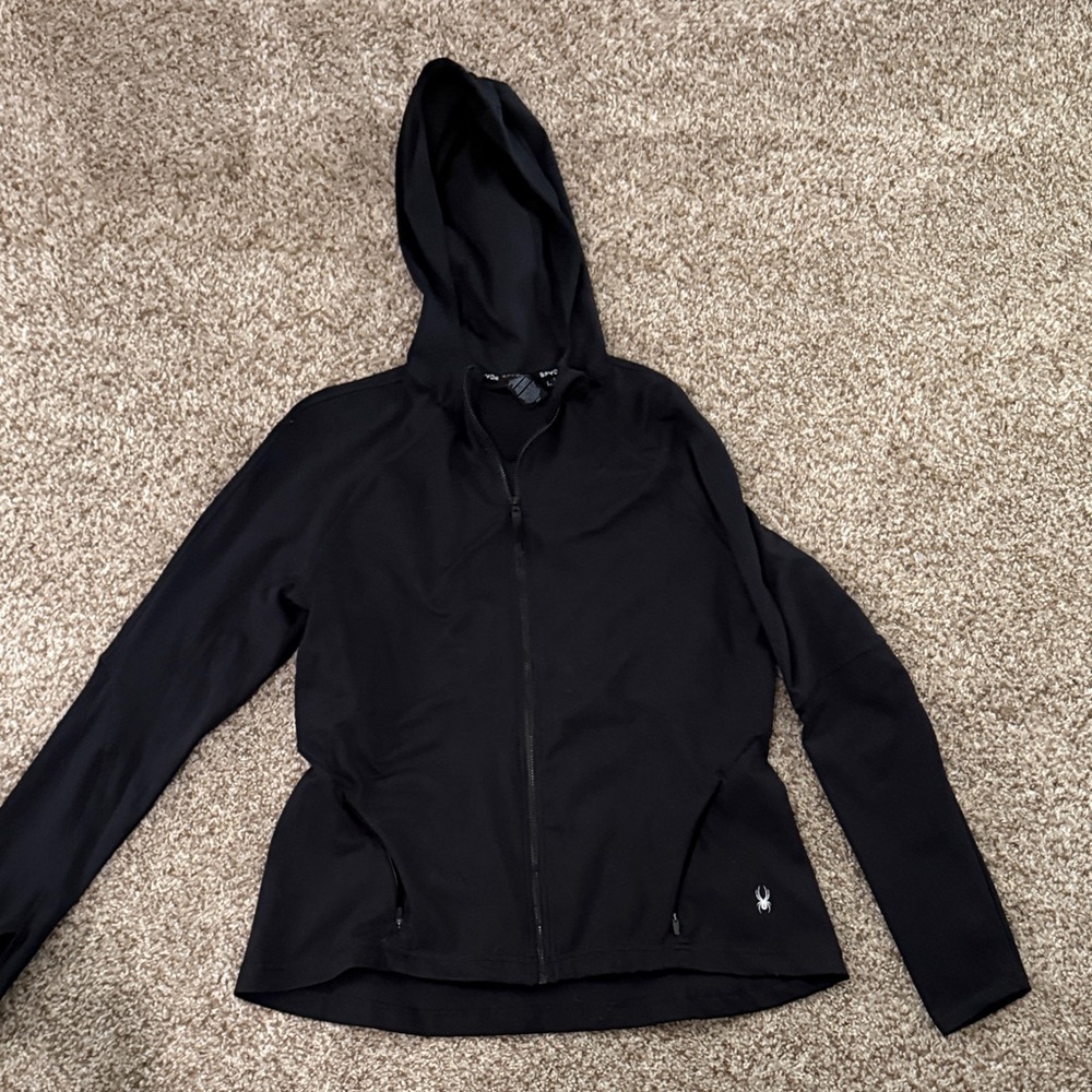 Spyder Jet Black Performance Hoodie